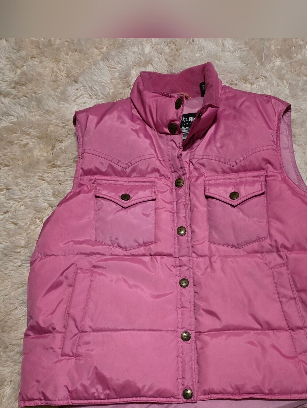 Powder River Outfitters Pink Western Downs Puffer Vest By Panhandle Slim